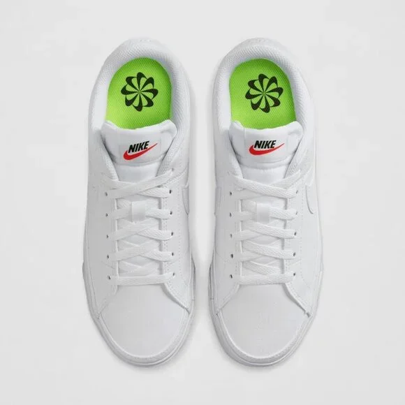 Women's Court Legacy Next Nature Shoes White Black Volt Size 7.5 Durable - Picture 4 of 7